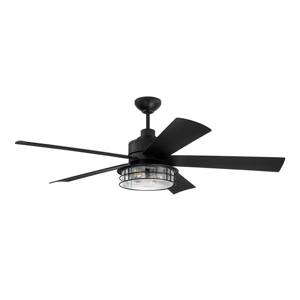 56" Ceiling Fan w/Blades, Light Kit