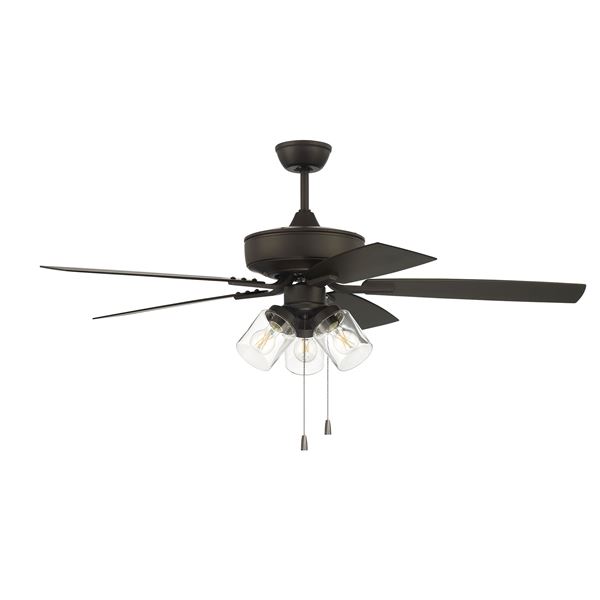 52" Outdoor Pro Plus Ceiling Fan w/3 Light Kit