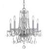 Crystorama Crystal 5 Lt Spectra Crystal Chrome Mini Chandelier