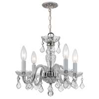 Crystorama Crystal 4 Lt Clear Crystal Chrome Mini Chandelier I