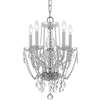 Crystorama Traditional Crystal 5 Light Spectra Crystal Mini Chandelier