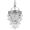 Crystorama Calypso 1 Light Chrome Mini Chandelier