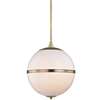 Brian Patrick Flynn for Crystorama Truax 3 Light Aged Brass Mini Chandelier