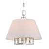 Libby Langdon for Crystorama Westwood 5 Lt Polished Nickel Mini Chandelier