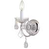 Crystorama Imperial 1 Light Clear Crystal Chrome Sconce