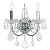 Crystorama Imperial 2 Light Swarovski Strass Crystal Chrome Sconce