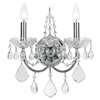 Crystorama Imperial 2 Light Spectra Crystal Chrome Sconce