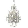 Crystorama Imperial 4 Light Swarovski Strass Crystal Chrome Mini Chandelier