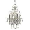 Crystorama Imperial 4 Light Spectra Crystal Chrome Mini Chandelier