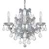 Crystorama Maria Theresa 6 Light Clear Crystal Chrome Mini Chandelier