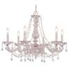 Crystorama Paris Market 6 Light Clear Spectra Crystal White Chandelier I
