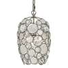 Crystorama Palla 1 Light Antique Silver Mini Chandelier