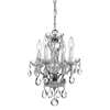 Crystorama Traditional Crystal 4 Light Chrome Mini Chandelier