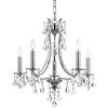 Crystorama Cedar 5 Light Swarovski Polished Chrome Mini Chandelier