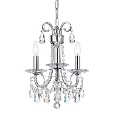 Crystorama Othello 3 Lt Clear Spectra Crystal Polished Chrome