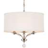 Crystorama Mirage 3 Light Nickel Mini Chandelier