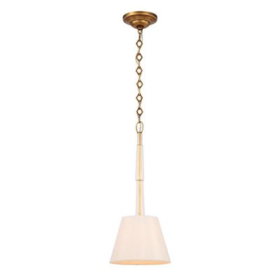 Crystorama Lawson Aged Brass 1 Light Pendant - 8701-AG