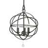 Crystorama Solaris 3 Light English Bronze Mini Chandelier