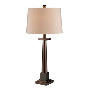 Lock Haven Table Lamp W/ Cream Shuntung Shade