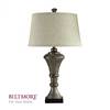 Dimond  Biltmore Collection Table Lamp,Antique Silver, With Off White Drum Lamp Shade D2039