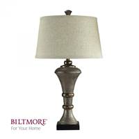 Dimond  Biltmore Collection Table Lamp,Antique Silver, With Off White Drum Lamp Shade D2039