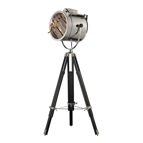 Elk Curzon Cimema Studio Floor Lamp - Black, Chrome - D2126