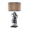 Dimond  Griffin Table Lamp in Matte Black with Beige Linen Shade - Cream Fabric Liner D2135
