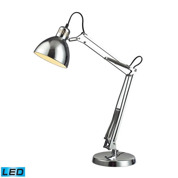 Elk Ingelside Desk Lamp with Chrome Shade - LED - D2176-LED