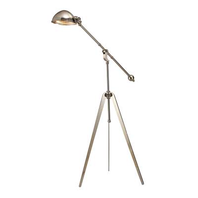 Wesley Adjustable Floor Lamp in Nickel