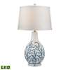 Elk Sixpenny Blue Coral Table Lamp - Pale Blue, White - D2478-LED