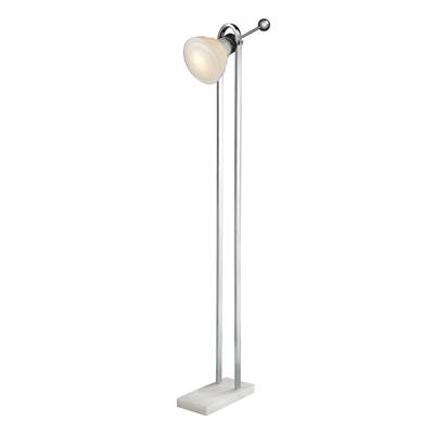 Vintage Ball Handle Adjustable Floor Lamp in Polished Nickel