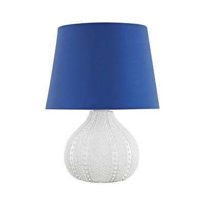 Aruba Outdoor Table Lamp With Royal Blue Shade