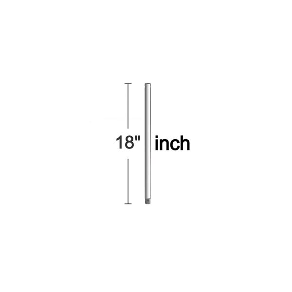 18" Downrod -Polished Nickel