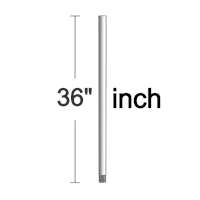 Monte Carlo 36" Downrod - Brushed Pewter - DR36BP