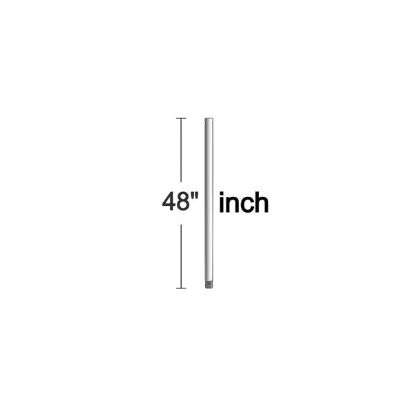 48" Downrod -Polished Nickel