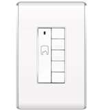 IN WALL RF WHOLE HOUSE SCENE CONTROLLER - WHITE DRD5-W V2