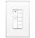 IN WALL RF ROOM SCENE CONTROLLER - WHITE DRD6-W V2