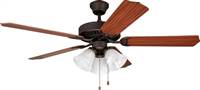 Ellington The Ellington Collection Aged Bronze Ceiling Fan E-ELN52ABZ5C3