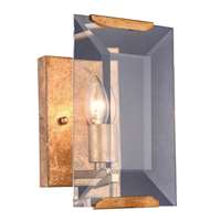 Monaco 1-LT Golden Iron Wall Sconce Glass Crystal