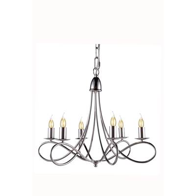 Lyndon 6-LT Polished Nickel Pendant