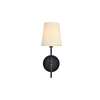 Mel Collection Wall Sconce Black Finish