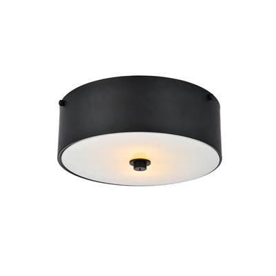 Hazen 2-LT 12" Flat Black Flush Mount