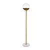 Eclipse 1-LT Brass Floor Lamp