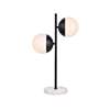 Eclipse 2-LT Black Table Lamp