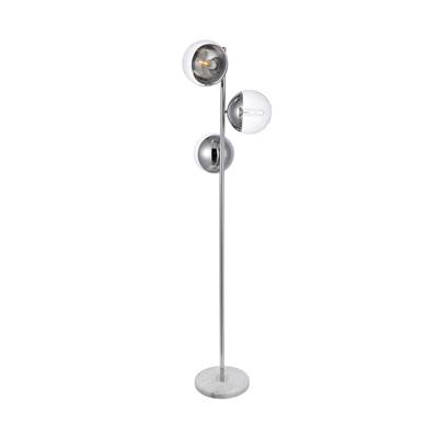 Eclipse 3-LT Chrome Floor Lamp