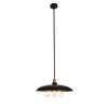 Anders Collection Chandelier Black And Brass