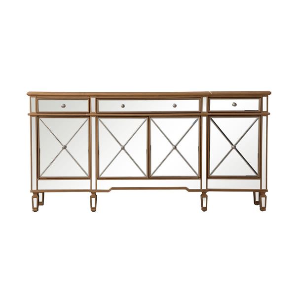 72" Mirrored Credenza