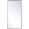 Metal Frame Rectangle Mirror 14X28"