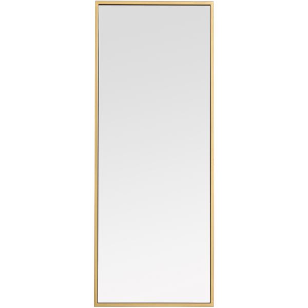 Metal Frame Rectangle Mirror 14"