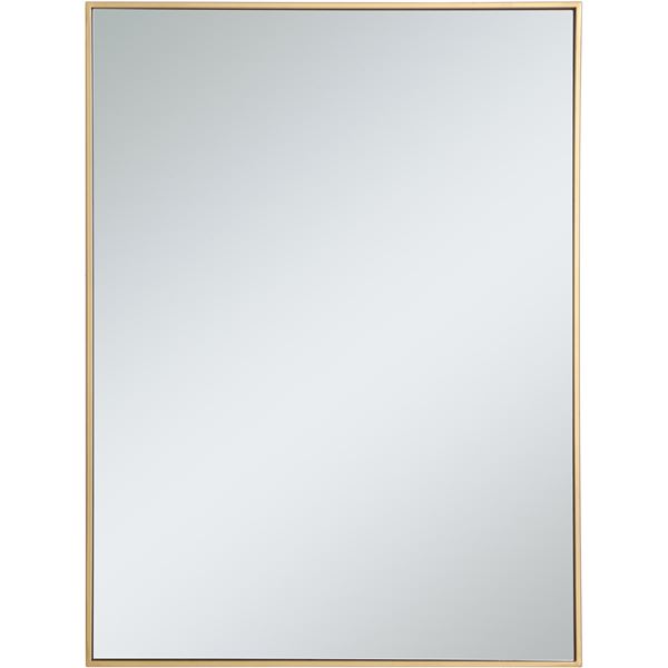 Metal Frame Rectangle Mirror 30"